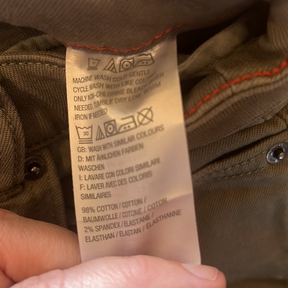 Button fly green pants from peace love world - Picture 5 of 5